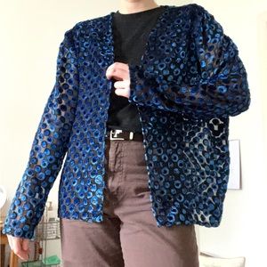 Vintage Embellished / Sparkle Semi Shear Cardigan!
